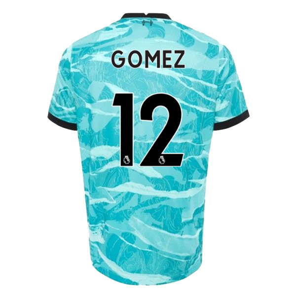 Camiseta Liverpool NO.12 Gomez Segunda equipo 2020-2021 Azul